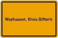 City Sign Weyhausen, Kreis Gifhorn