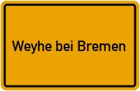 City Sign Weyhe bei Bremen