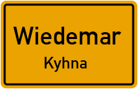 Kyhnaer Hauptstraße in WiedemarKyhna