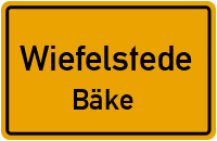 Hauptstraße in WiefelstedeBäke