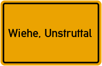 City Sign Wiehe, Unstruttal