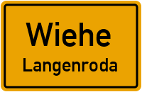 Dorfstraße in WieheLangenroda