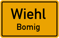 Straßenverzeichnis Wiehl Bomig