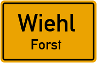 Ortsstraße in WiehlForst