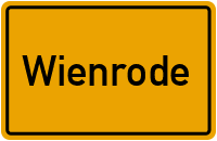 Ortsschild von Gemeinde Wienrode in Sachsen-Anhalt
