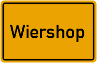 Ortsschild von Gemeinde Wiershop in Schleswig-Holstein