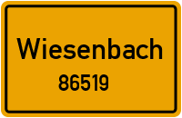 Straßen in 86519 Wiesenbach