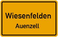 Straßenverzeichnis Wiesenfelden Auenzell