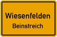 Straßenverzeichnis Wiesenfelden Beinstreich