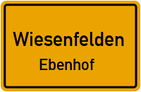 Straßenverzeichnis Wiesenfelden Ebenhof