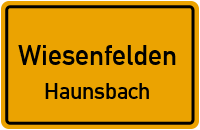 Straßenverzeichnis Wiesenfelden Haunsbach
