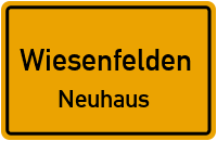 Straßenverzeichnis Wiesenfelden Neuhaus