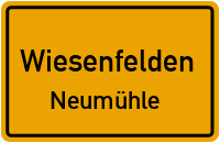Straßenverzeichnis Wiesenfelden Neumühle