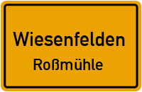 Straßenverzeichnis Wiesenfelden Roßmühle