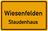Straßenverzeichnis Wiesenfelden Staudenhaus
