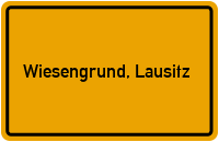 City Sign Wiesengrund, Lausitz