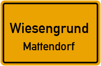 Mattendorfer Straße in WiesengrundMattendorf
