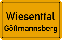 Straßenverzeichnis Wiesenttal Gößmannsberg