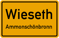 Straßen in Wieseth Ammonschönbronn