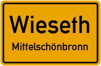 Straßen in Wieseth Mittelschönbronn