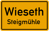 Straßen in Wieseth Steigmühle