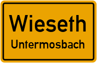 Straßen in Wieseth Untermosbach