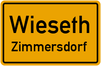 Gartenstraße in WiesethZimmersdorf