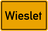 Ortsschild von Gemeinde Wieslet in Baden-Württemberg