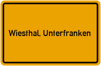 City Sign Wiesthal, Unterfranken