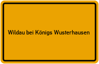 Ortsschild Wildau bei Königs Wusterhausen