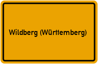City Sign Wildberg (Württemberg)