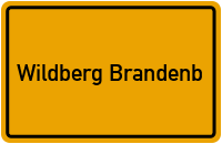 Ortsschild Wildberg Brandenb