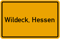 City Sign Wildeck, Hessen
