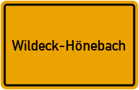 Ortsschild Wildeck-Hönebach
