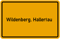 Ortsschild von Gemeinde Wildenberg, Hallertau in Bayern