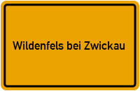 City Sign Wildenfels bei Zwickau