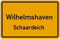 Privatstraße in WilhelmshavenSchaardeich