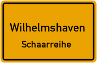 Neue Friedenstraße in WilhelmshavenSchaarreihe