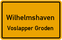 Straßenverzeichnis Wilhelmshaven Voslapper Groden