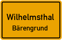 Straßen in Wilhelmsthal Bärengrund