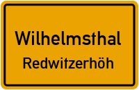 Straßen in Wilhelmsthal Redwitzerhöh