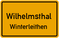 Straßen in Wilhelmsthal Winterleithen