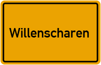 Ortsschild von Gemeinde Willenscharen in Schleswig-Holstein
