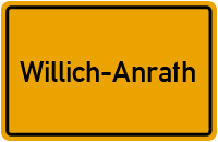 Ortsschild Willich-Anrath