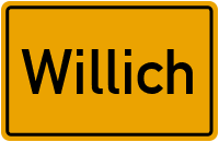 Ortsschild von Stadt Willich in Nordrhein-Westfalen