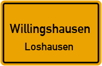 Straßenverzeichnis Willingshausen Loshausen