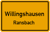 Dorfstraße in WillingshausenRansbach