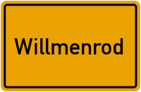 Ortsschild von Gemeinde Willmenrod in Rheinland-Pfalz