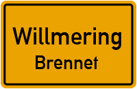 Straßenverzeichnis Willmering Brennet