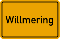 Ortsschild von Gemeinde Willmering in Bayern